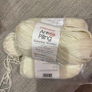 Premier Everyday Worsted Anti Pilling Yarn Cream